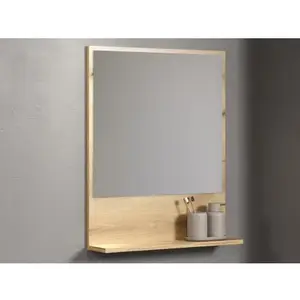 Zrcadlo s policí Pure Bliss 60 cm, dub evoke obraz
