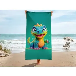 Dětská plážová osuška Phantasy Dino, 80x160 cm obraz