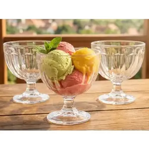 Set pohárů na zmrzlinu (3 ks) 425 ml, čiré sklo obraz