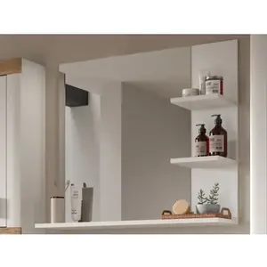Zrcadlo s policemi Laredo, bílé obraz