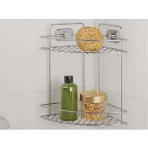 Závěsný rohový regál Reflex Luxy 2, chrometherm obraz