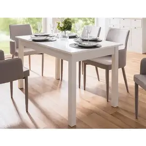 Rozkládací jídelní stůl Coburg 137x80 cm, bílý obraz