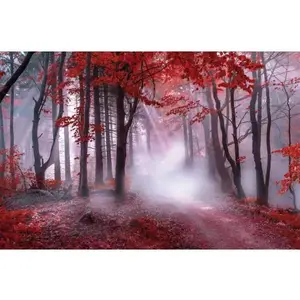 Obraz na plátně Karmínový les, 118x78 cm obraz