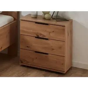 Noční stolek se 3 zásuvkami Nadja, dub artisan obraz