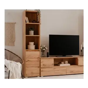 Regál s dvířky Image 45 cm, medový dub obraz