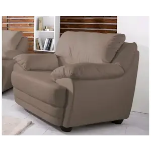 Křeslo Nebolo, šedo-hnědá látka obraz