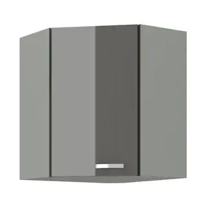 Horní rohová kuchyňská skříňka Grey 60/60 cm obraz