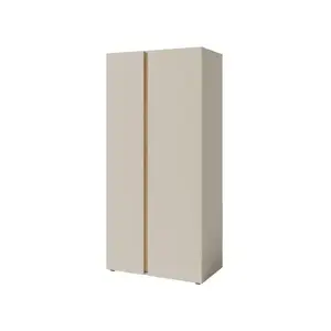 Šatní skříň Lucky, 90 cm, béžová/olejovaný dub obraz