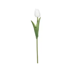 Umělá květina Tulipán 34 cm, bílá obraz