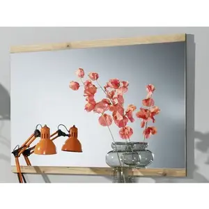 Zrcadlo na stěnu Lime 102x76 cm, dub evoke obraz