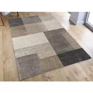 Koberec Thales 80x140 cm, béžové kostky obraz
