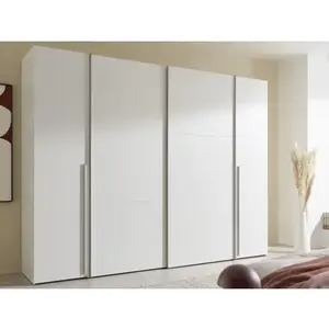 Šatní skříň Maturs, 267 cm, bílá obraz