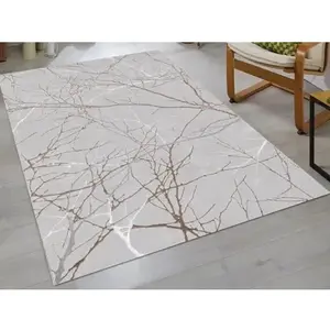 Koberec Creation 120x170 cm, šedý, motiv větve obraz