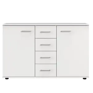 Komoda Cheep, bílá, 130 cm obraz