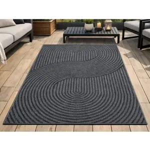 Venkovní/vnitřní koberec Maestro 160x220 cm, antracitový obraz