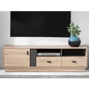 TV skříňka Ancona, 155 cm, dub estana/antracit obraz