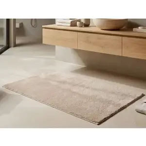 Koupelnová předložka 50x80 cm, velbloudí, sherpa fleece obraz