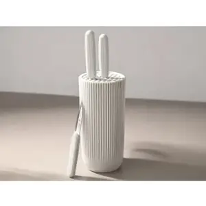 Sada nožů ve stojanu Lines, bílá obraz
