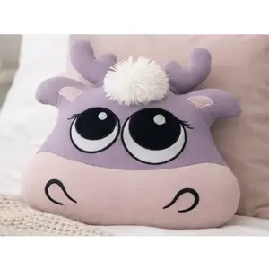 Dětský polštář Los, růžový/fialový obraz