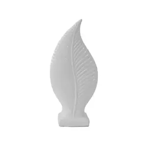 Dekorace list 38 cm, bílá obraz