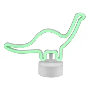 Stolní LED lampa Brontosaurus, bílá obraz