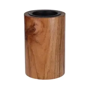 Svícen na čajovou svíčku 6x10 cm, akátové dřevo obraz
