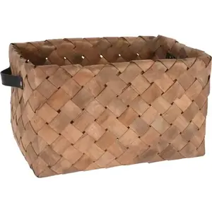 Úložný košík borovicové dřevo, 39x19 cm obraz
