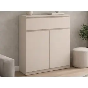 Skříňka se šuplíkem Carlos, béžová kašmír, 80 cm obraz