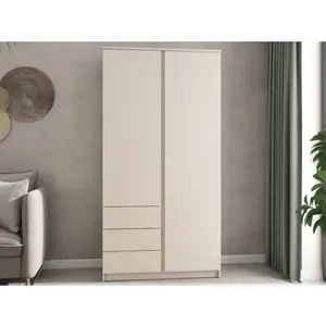 Šatní skříň Carlos, béžová kašmír, 100 cm obraz
