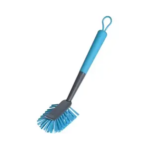 Kartáč na nádobí 32 cm, šedá/tyrkysová obraz