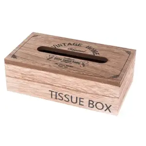 Box na kapesníky Vintage Home 25x8 cm, dřevěný obraz