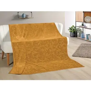 Deka Ornament 180x220 cm, hořčicově žlutá obraz