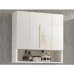 Koupelnová skříňka se zrcadlem Liguria, bílá obraz