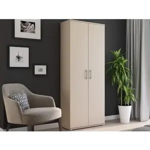 Šatní skříň s výsuvnou tyčí Nitro, béžová kašmír obraz