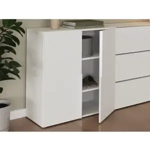 Úložná skříňka/botník Oreso 76 cm, bílá obraz