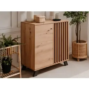 Úložná skříňka Merida, 80 cm, dub artisan/antracit obraz