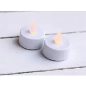 LED čajová svíčka (2 ks) bílá, 3, 8 cm obraz