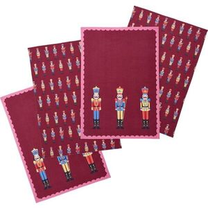 Bavlněné utěrky v sadě 4 ks s vánočním motivem 70x50 cm Christmas Nutcracker – Catherine Lansfield obraz