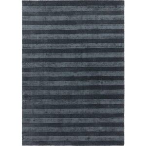 Tmavě modrý ručně tkaný koberec z recyklovaných vláken 160x230 cm Connor – MADE obraz