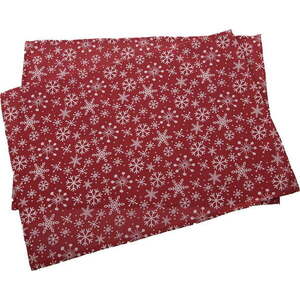 Látková prostírání v sadě 2 ks s vánočním motivem 32x45 cm Flakes – Dakls obraz