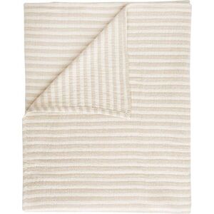 Bavlněná deka v přírodní barvě 150x200 cm Cotton Muslin Stripe – Bianca obraz
