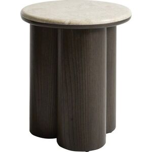 Kulatý odkládací stolek s mramorovou deskou ø 45 cm Piazze – Unique Furniture obraz