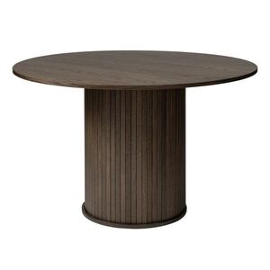 Kulatý jídelní stůl v dekoru dubu ø 120 cm Nola – Unique Furniture obraz