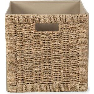 Úložný box z mořské trávy v přírodní barvě 30x30x30 cm – Compactor obraz