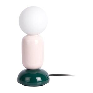 Tmavě zelená/světle růžová keramická stolní lampa (výška 27 cm) Firenze Tube – Leitmotiv obraz