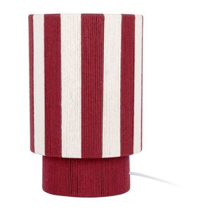 Červená/bílá provazová stolní lampa (výška 35 cm) Vienna Stripes – Leitmotiv obraz