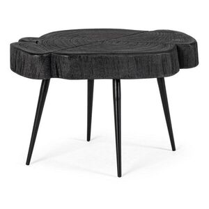 Černý konferenční stolek s deskou z akácie 35x46 cm Zakia – Bizzotto obraz