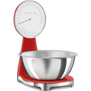 Červená plastová digitální kuchyňská váha – SMEG obraz