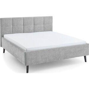 Šedá čalouněná dvoulůžková postel s úložným prostorem s roštem 180x200 cm Nova – Meise Möbel obraz