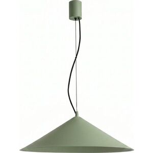 Khaki kovové LED závěsné svítidlo ø 50 cm FINT – Thoro obraz
